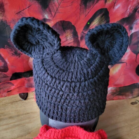 Mickey Mouse Knitted Hat and Bottoms Set - Picture 4 of 8
